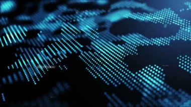 Soyut hareket arka plan mavi çizgili. Sorunsuz döngü hazır animasyon.