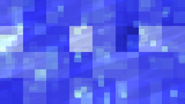 Resumen fractal azul intermitente cubos ilustración fondo — Foto de Stock