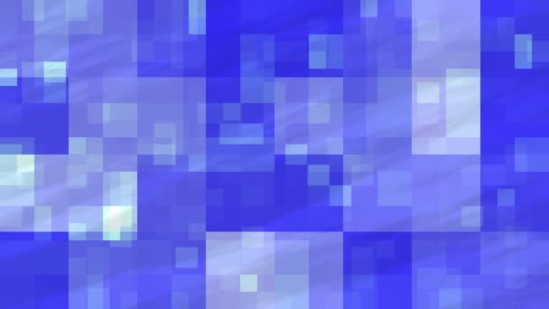 Abstracte fractal blauw knippert kubussen — Stockvideo