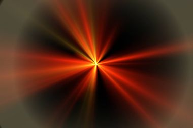 Siyah arka plan illüstrasyon güneş lens flare