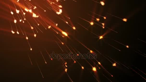 Meteor shower - seamless animation - background for continuous replication. — Stockvideo