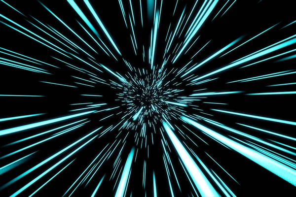 Alan 3d illüstrasyon soyut hiper sıçrama