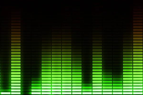 Ljud equalizer barer flyttar. Musik kontroll levelscolorful. Fler färgalternativ i min portfölj. 3D illustration — Stockfoto