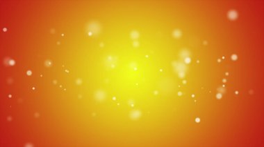 Titreşen parçacıklar, portakal renkli, 3d çizim parçacıkların rasgele hareket