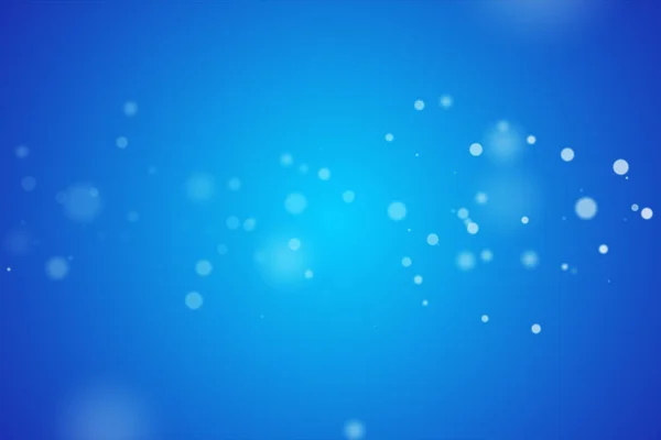 Partículas cintilantes, movimento aleatório de partículas na cor azul, ilustração 3d — Fotografia de Stock