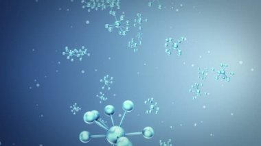 Animasyon, düşen modelleri cam ve kristal molekülleri