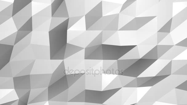 Smidig polygoner vågor perfekt slowmotion polygon vågor — Stockvideo