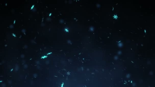 Flocons de neige tombants, fond de neige magique 