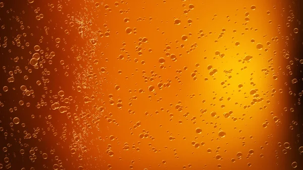 Gotas de água em um copo de cerveja. Fundo, Textura ilustração 3d — Fotografia de Stock