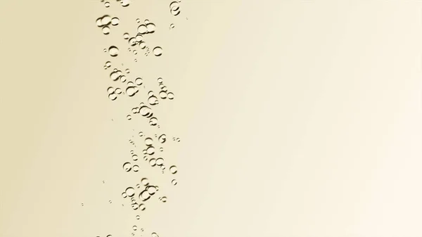 Las oleadas de burbujas en el fondo de luz se mueven hacia arriba ilustración 3d — Foto de Stock