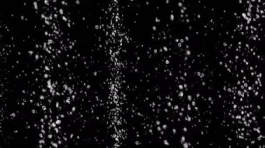 Kabarcık dalgalanmaları siyah arka plan üzerine yukarı taşımak