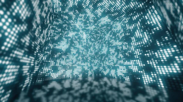 Renkli küp ekolayzer arka plan. 3d tasarlamak