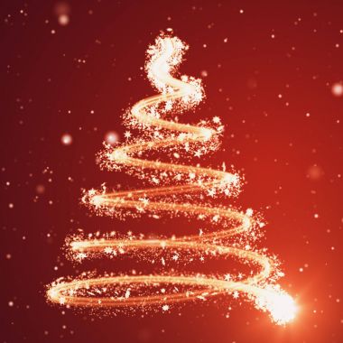 Noel ağacı arka plan - merry Christmas 3d çizim