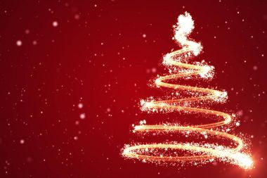 Noel ağacı arka plan - merry Christmas 3d çizim