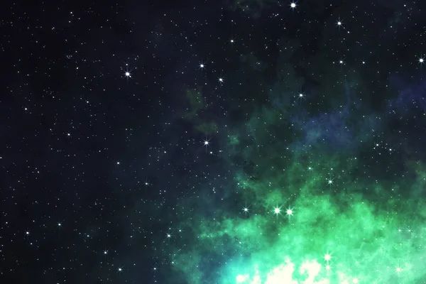 Nebulosa spaziale. 3d Illustrazione, da utilizzare con progetti su scienza, ricerca e istruzione . — Foto Stock