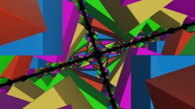 Renkli tünel sinek ile