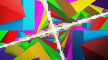 Renkli tünel sinek ile