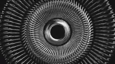 Dairesel tekrarlanan metal parçalar desen