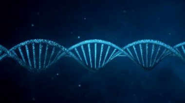 Dna dönen mavi arka plan