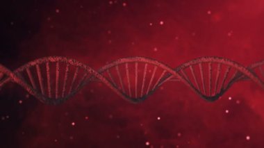 Dna dönen mavi arka plan