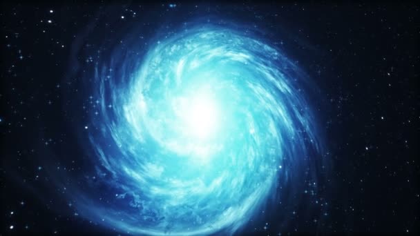 Rotující spirální galaxie s hvězdami ve vesmíru