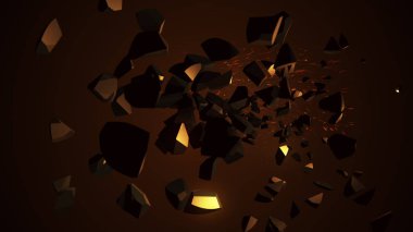 Ateşli lazer küre 3d resimde yok