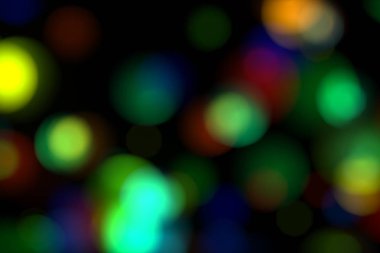 Odak 3d illüstrasyon soyut renkli ışıklar