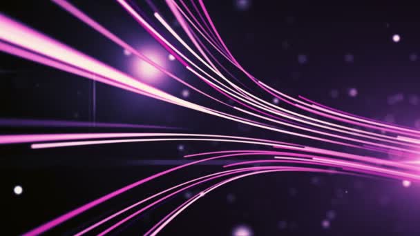 Fond abstrait sans couture avec animation déplacement de lignes pour le réseau de fibre optique 