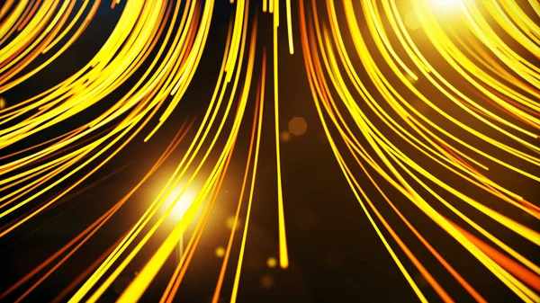 Abstract background with animation moving of lines for fiber optic network 3d illustration.See more color options in my portfolio