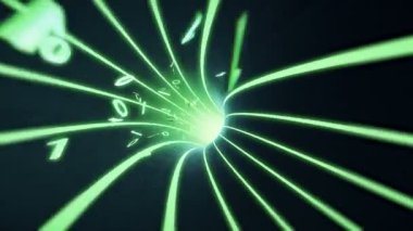 İkili kod uçar tel Internet kablolar