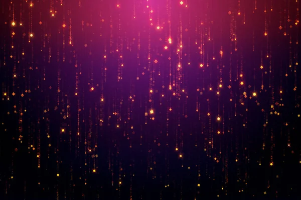 3D illustratie abstracte vallende sparkle regen glamour achtergrond voor led schermen — Stockfoto
