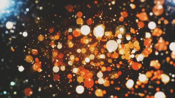Astratto sfondo festivo con particelle bokeh sfocate — Foto Stock