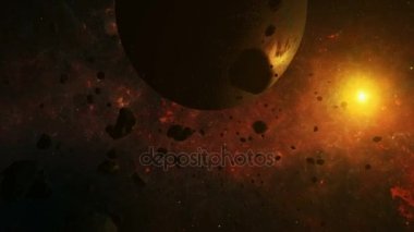 Asteroitler ve gezegenler arasında Uzayda uçan
