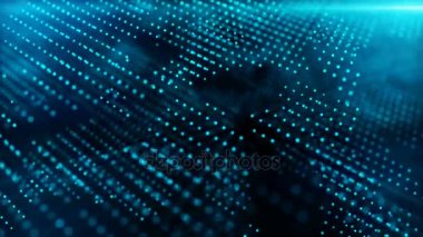 Teknolojik arka plan uzayda noktalı