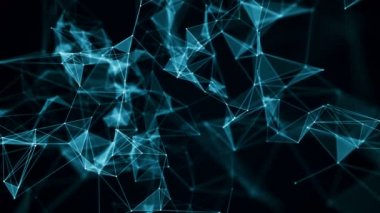 Çizgiler hareket ile mavi geometrik arka plan