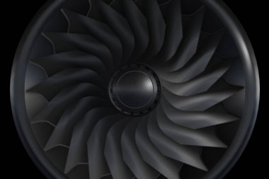Türbin turbojet motoru 3d çizim üzerinden sonsuz döndürme