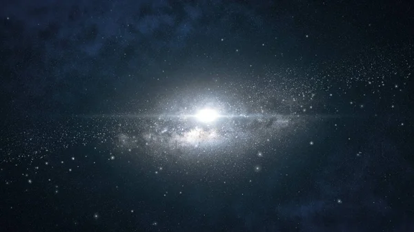 Nebulosa oscura del espacio profundo con estrellas 3d ilustración —  Fotos de Stock