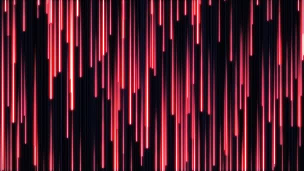 Roter neon animierter vj hintergrund — Stockvideo