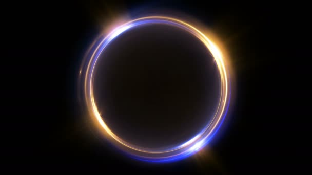 Абстрактний безшовний цикл неоновий фон яскравий гойдалки Світло-спіральна кришка — стокове відео