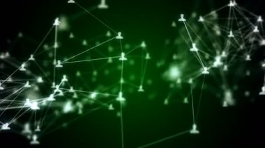 Sorunsuz animasyon internet, sosyal ağ bağlantısı üzerinde kişi bağlanma