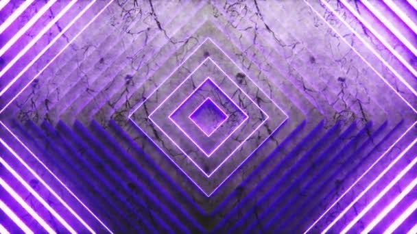 オフセット効果のある抽象正方形のパターン — ストック動画