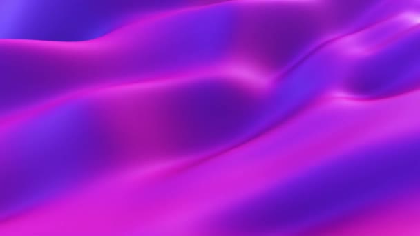 Abstract motion background. Blue purple modern fluid noise background. Deformed surface with smooth reflections and shadows. Seamless loop 3d render — 图库视频影像