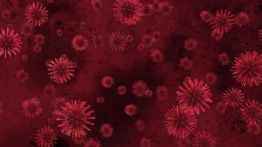 A deadly coronavirus bacterium under a microscope. Pathogen outbreak of bacterium and virus, disease causing microorganisms like the Coronavirus - 3d render