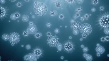 Pathogen outbreak of bacterium and virus, disease causing microorganisms like the Coronavirus - 3D render