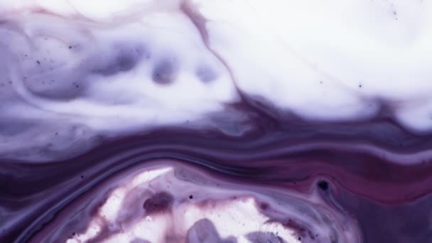 Peinture acrylique multicolore. Au ralenti. Superficie fantastique. Peinture colorée abstraite. Vue du dessus 