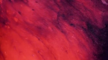 Çok renkli akrilik boya. Ağır çekim. Harika bir yüzey. Soyut renkli boyalar. Üst görünüm