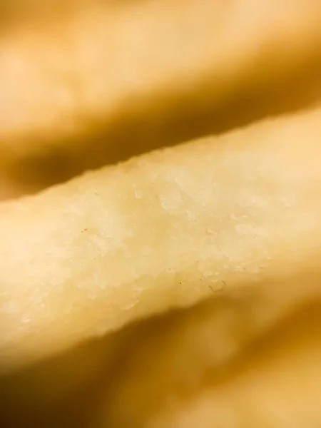 Lekker Frietjes Eten Macro Voedselachtergrond — Stockfoto