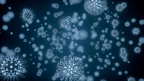 Вспышка Патогена Бактерий Вирусов Болезни Вызывающие Микроорганизмы Такие Коронавирус Иллюстрация — стоковое фото