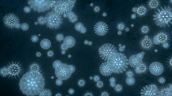Pathogen Outbreak Bacterium Virus Disease Causing Microorganisms Coronavirus Illustration — Stock Photo, Image