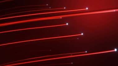 Soyut teknoloji geçmişi. Optik fiberler üzerindeki ışık sinyalinin dağılımı. Elektrik devresi ve veri internetinin gücü. Yüksek hızlı internet bağlantısı. 3d illüstrasyon